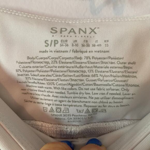 SPANX Get Moving White Tennis Skort Pickleball Skirt Athleisure Women size Small - Picture 2 of 9